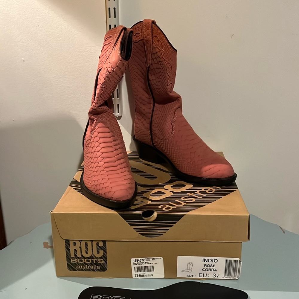 ROC Boots Australia Leather Indio Rose Cobra